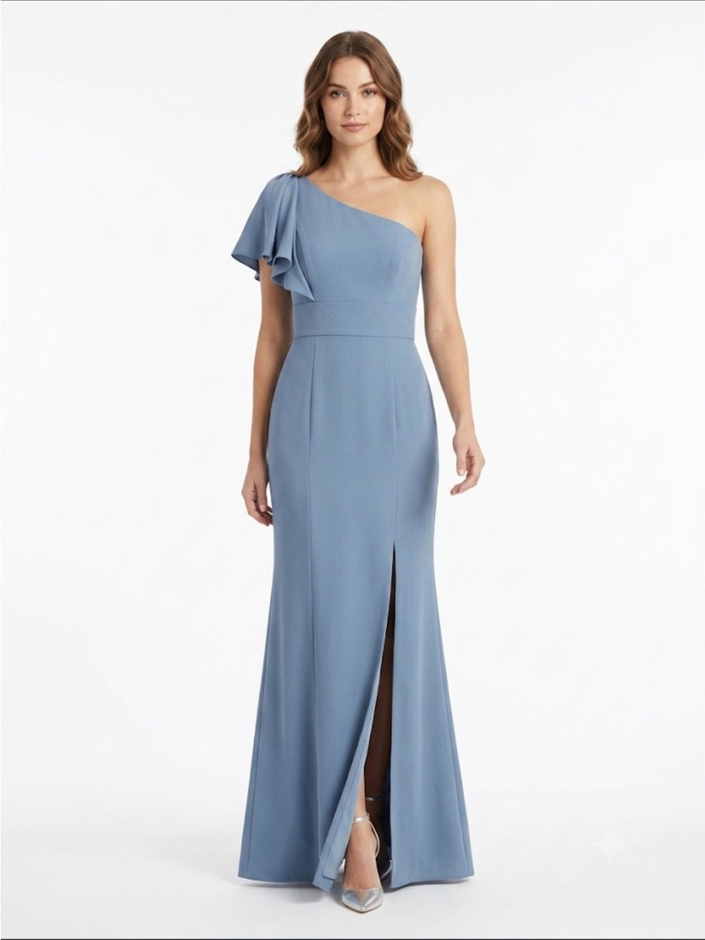 After Six Larkspur Blue One-Shoulder Formal Dress | Size 8R